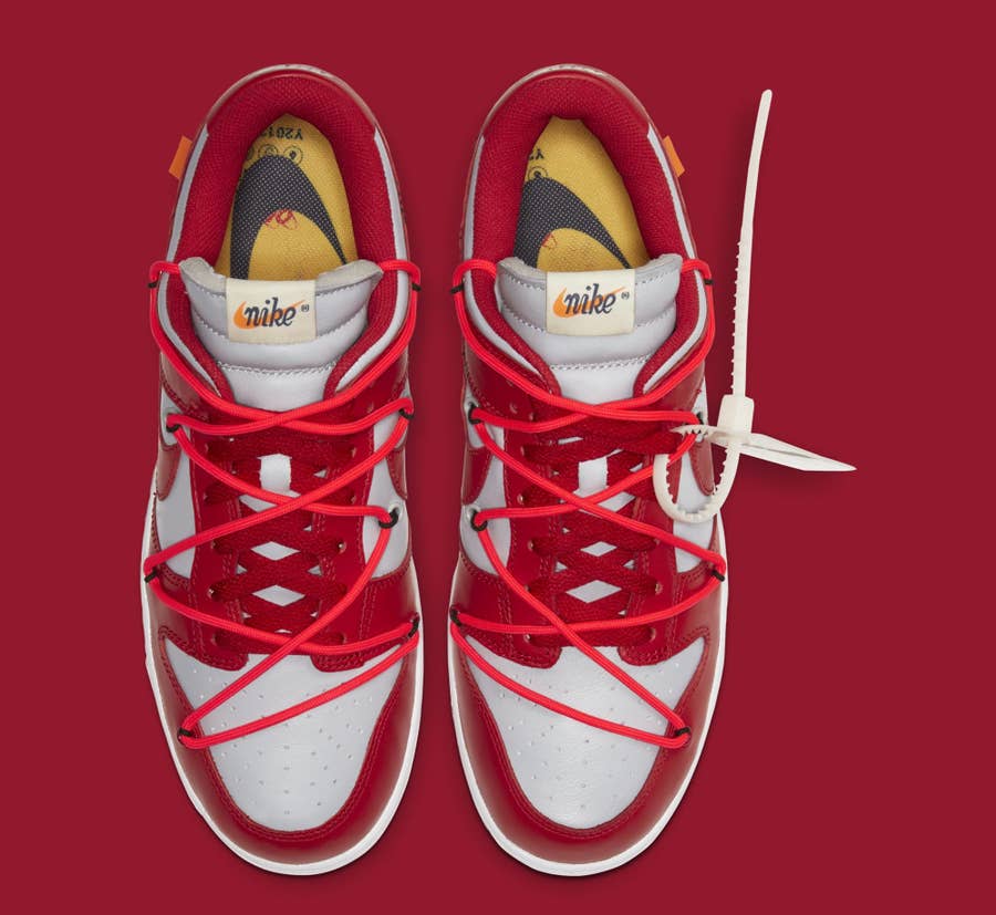 Nike Off-White x Dunk Low 'University Red' CT0856-600