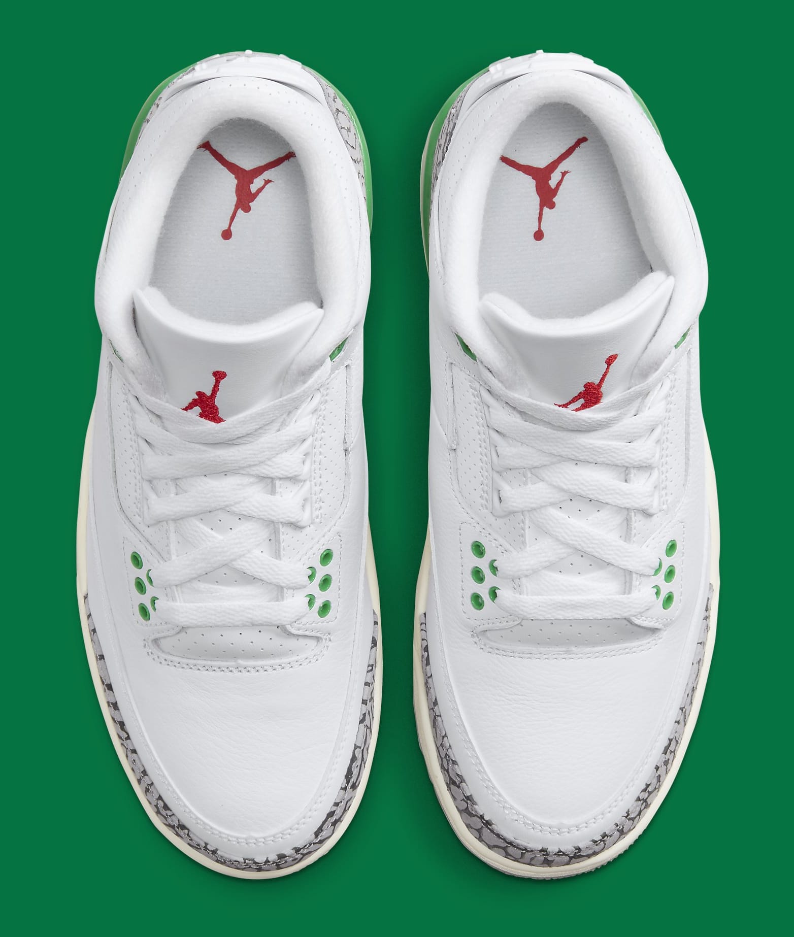 Green and hot sale white 3s