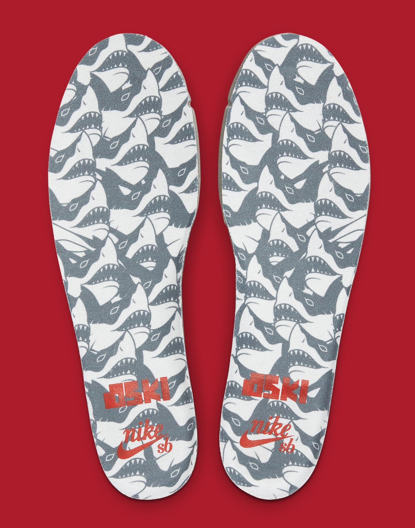 Oski x Nike SB Dunk High &#x27;Great White Shark&#x27; DC8908 105 Insole