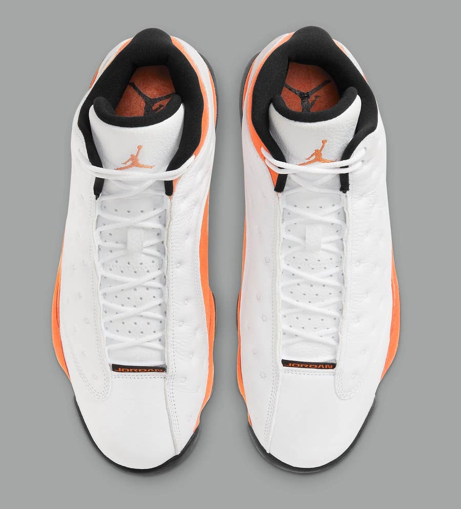 Orange and deals white jordan 13