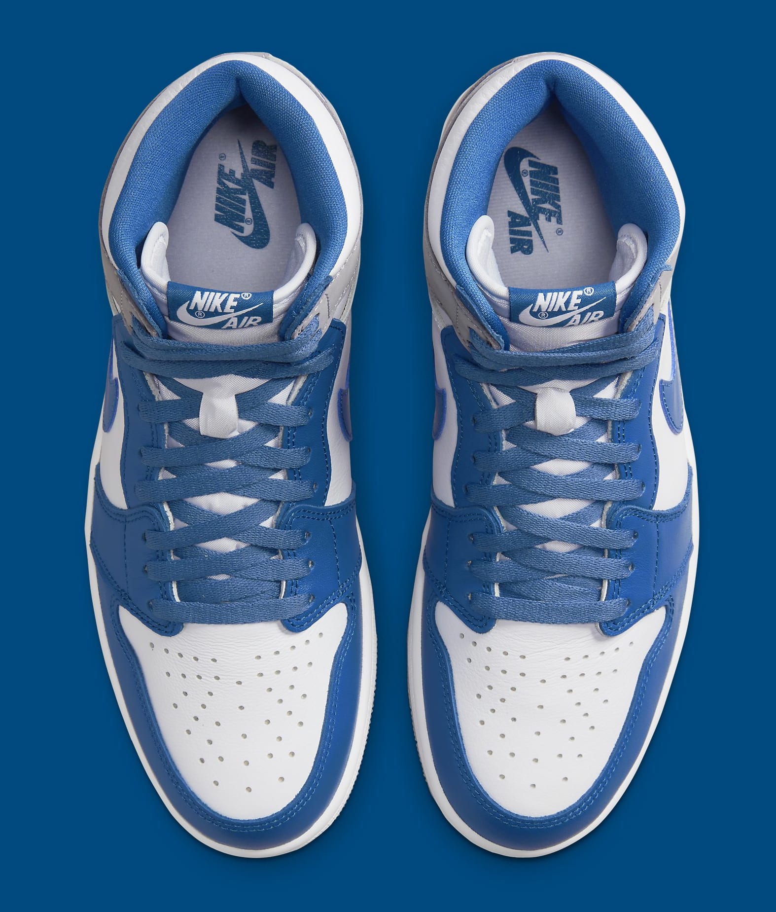 Air Jordan 1 High &#x27;True Blue&#x27; DZ5485 410 Top