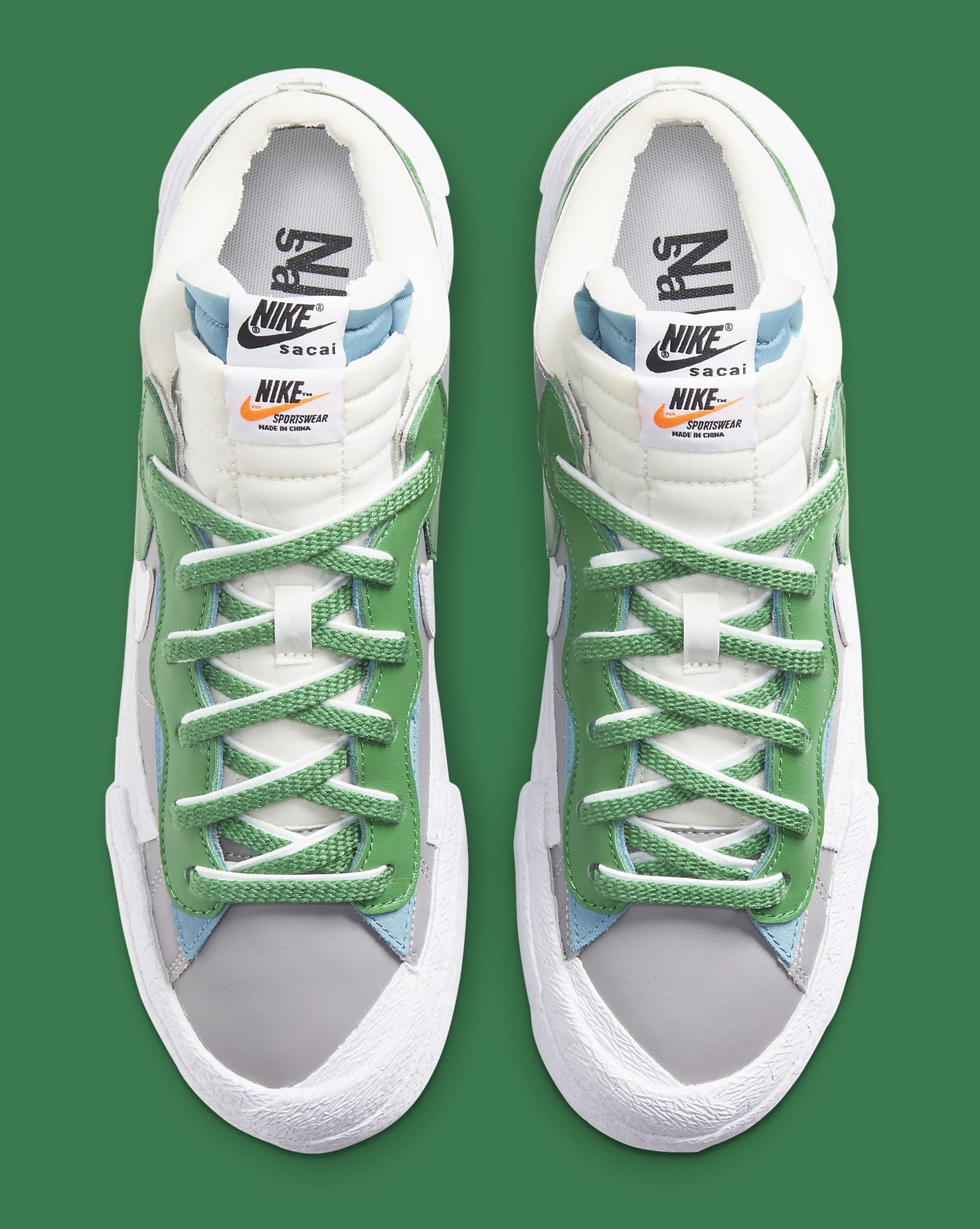 Sacai x Nike Blazer Low &#x27;Classic Green&#x27; DD1877-001 Top