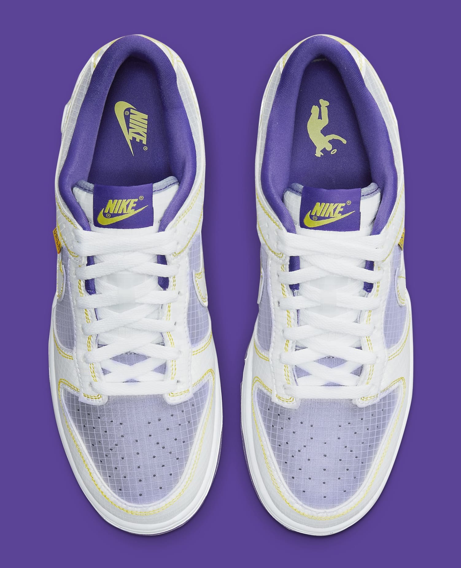 Union x Nike Dunk Low &#x27;Court Purple&#x27; DJ9649 500 Top