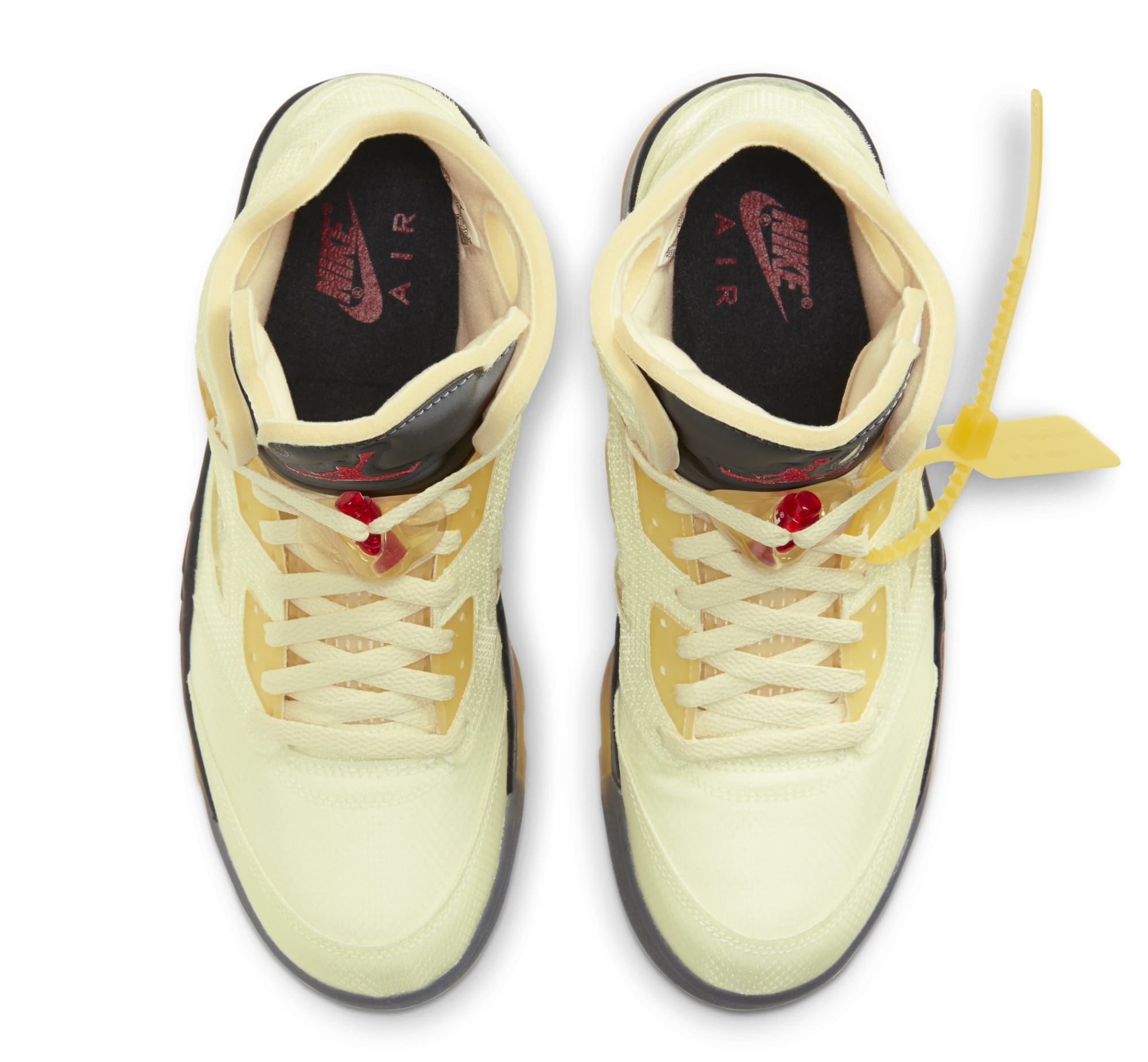 Take A Look At The Off-White x Air Jordan 5 “Fire Red” – TIP SOLVER