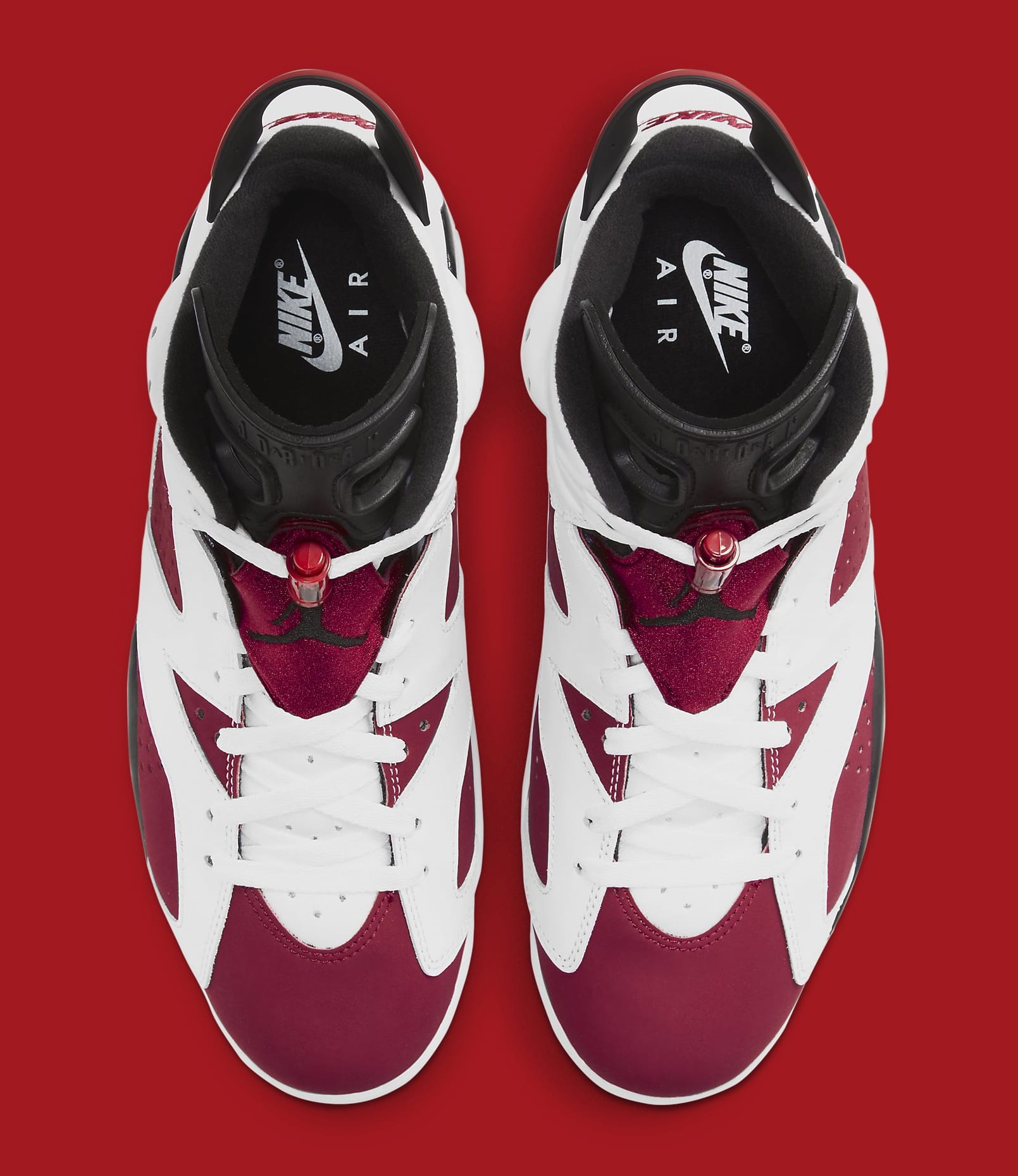 Nike air jordan hot sale 6 carmine