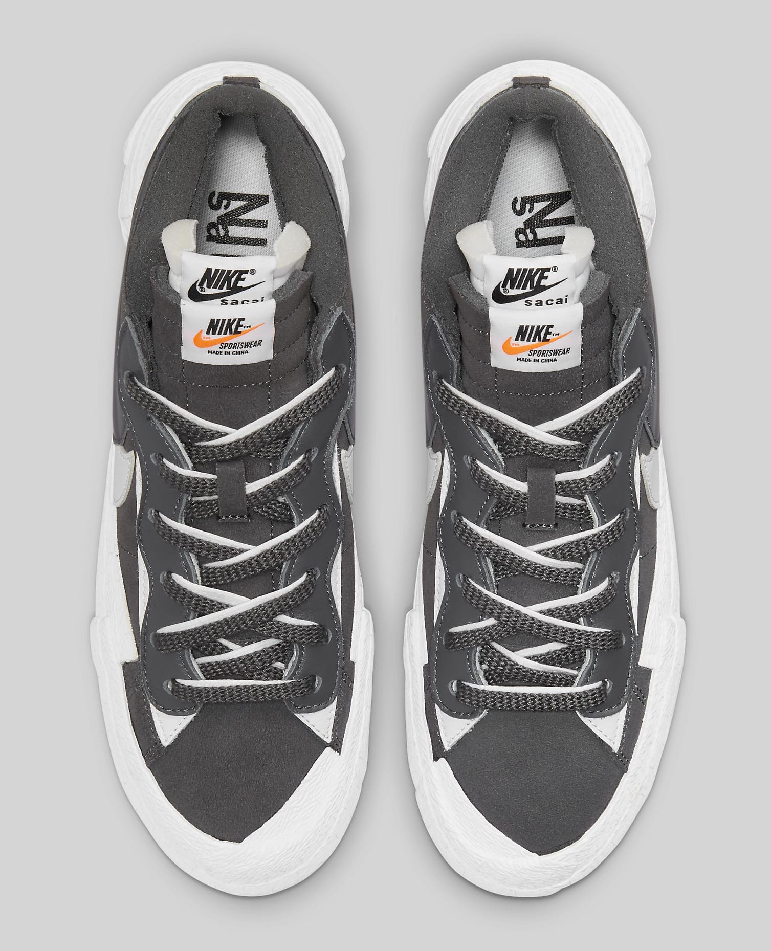 Sacai x Nike Blazer Low &#x27;Iron Grey&#x27; DD1877-002 Top