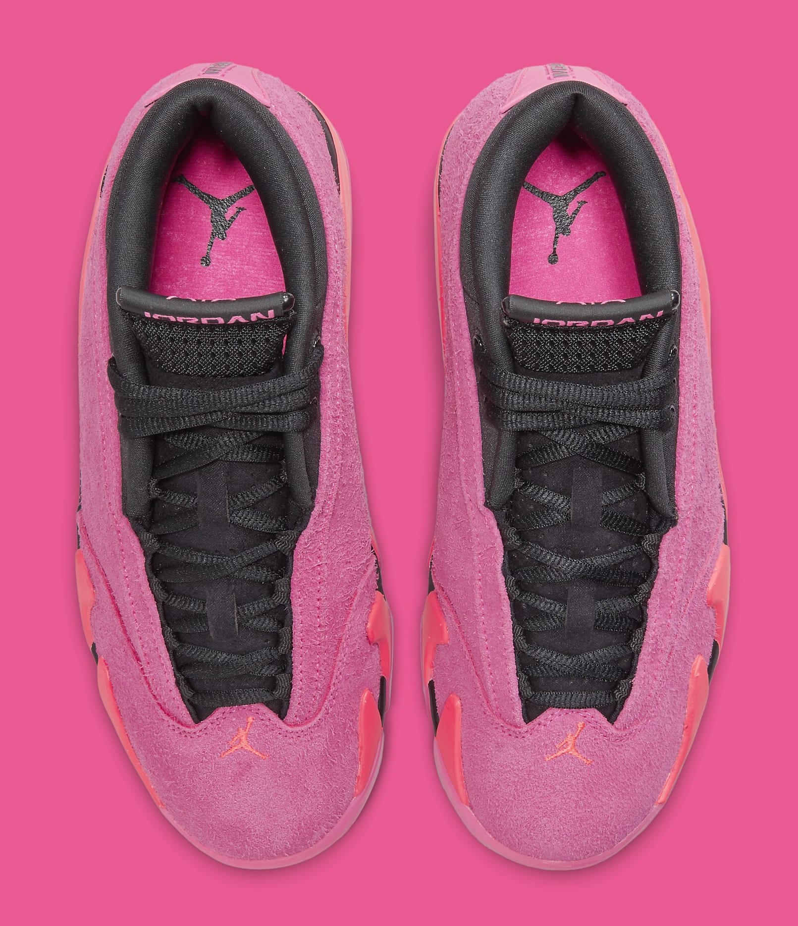 Air Jordan 14 Women&#x27;s &#x27;Shocking Pink&#x27; DH4121 600 Top