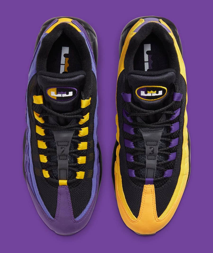 Nike's Lakers-themed Air Max 95 sneakers honor LeBron James' NBA legacy