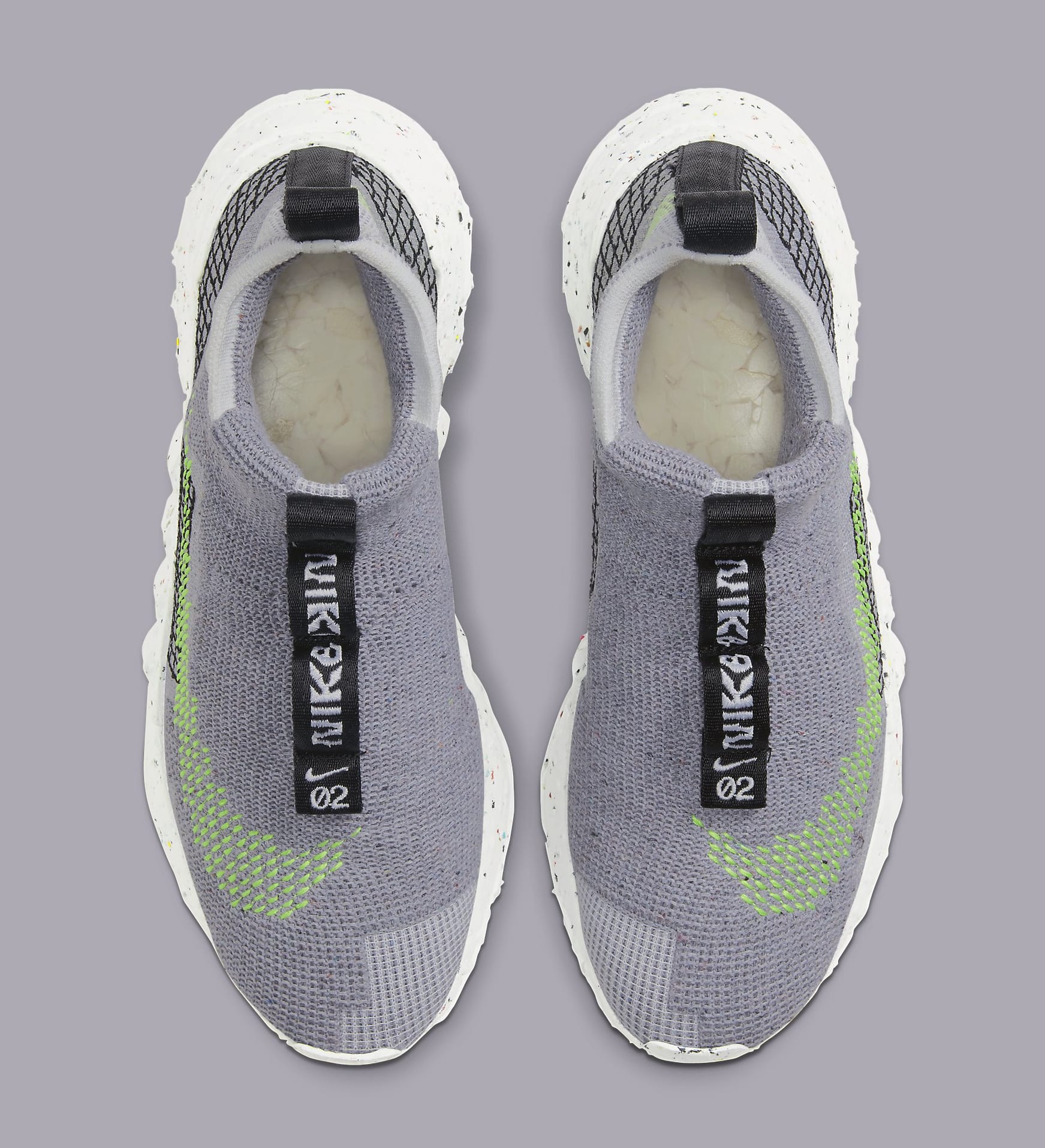 Nike Space Hippie 02 &#x27;Grey/Volt&#x27; CQ3988-002 Top
