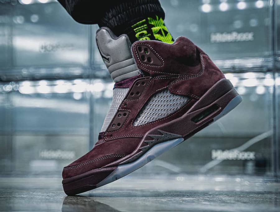 Official Look at This Year's 'Burgundy' Air Jordan 5 | Complex