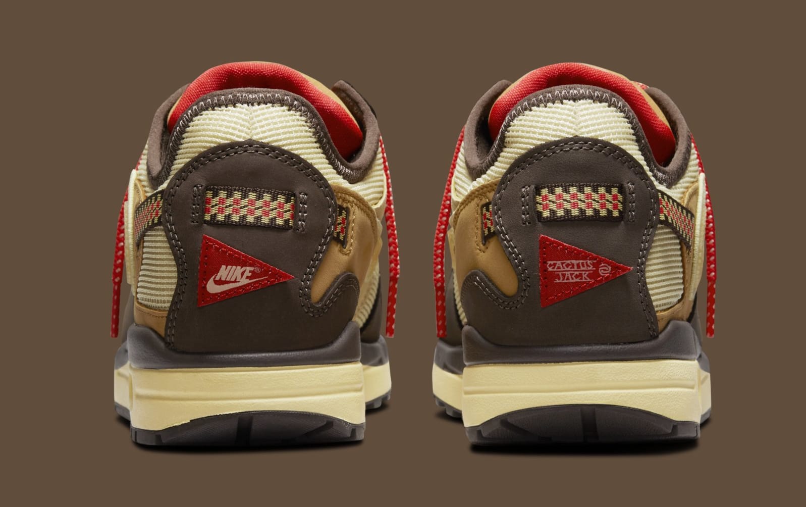 Travis Scott x Nike Air Max 1 &#x27;Baroque Brown&#x27; DO9392 200 Heel