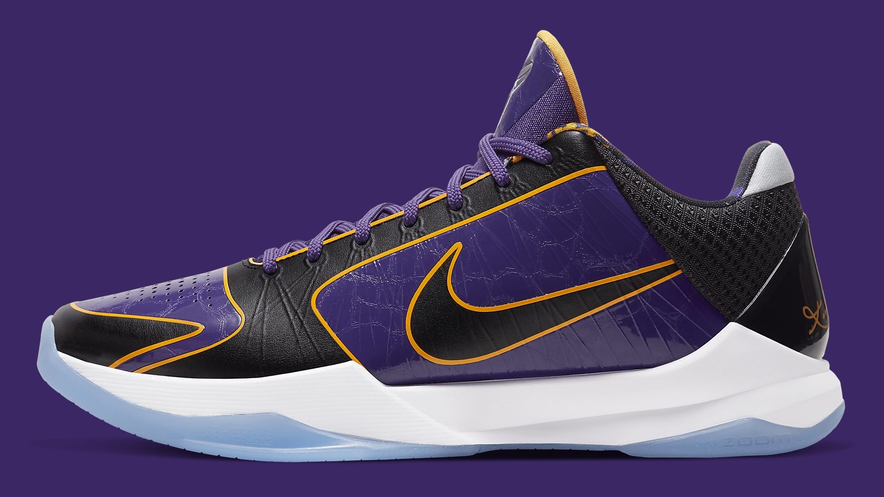 Nike Kobe 5 Protro Lakers Release Date CD4991-500 Profile