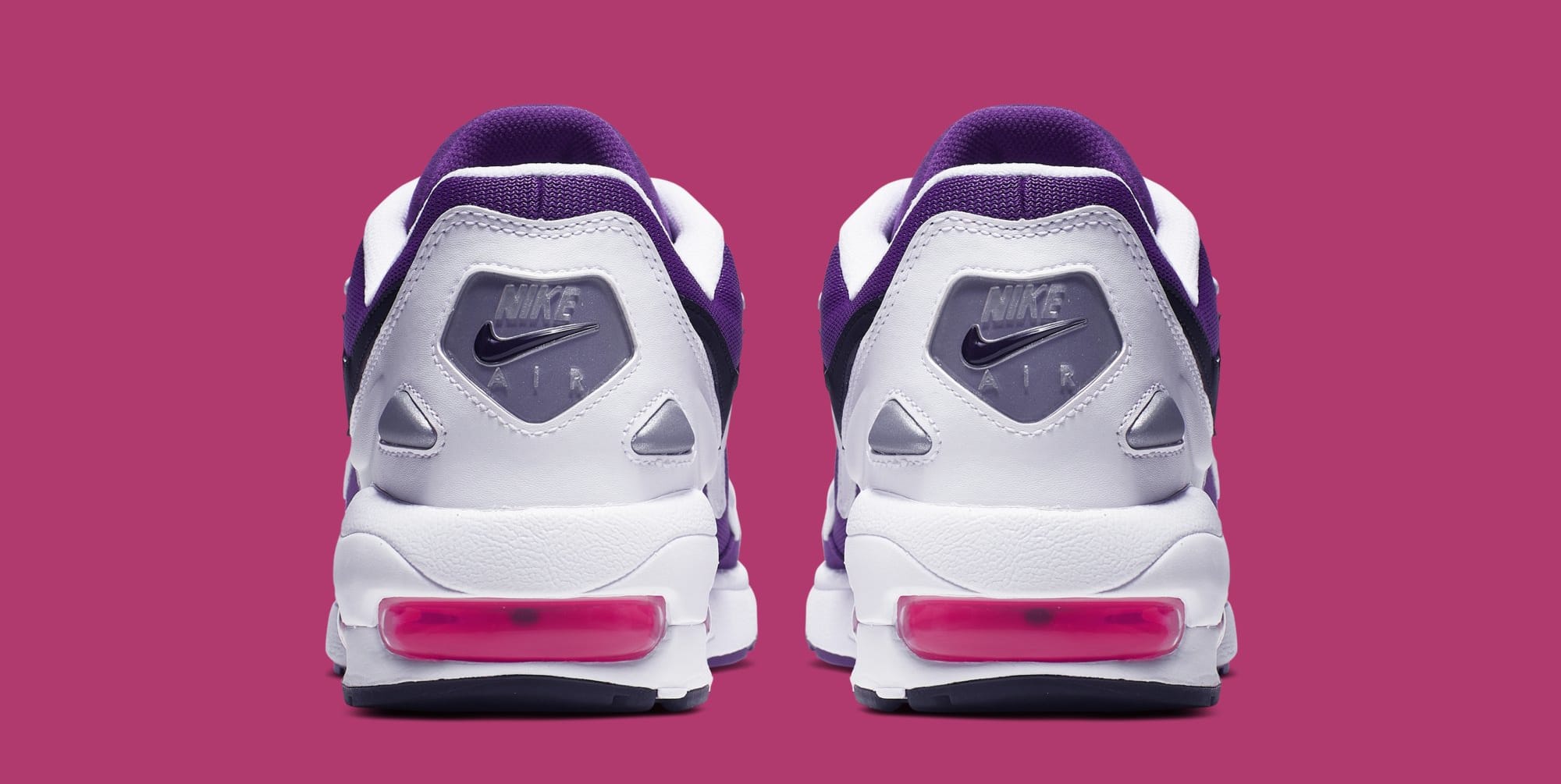 Nike Air Max2 Light &#x27;White/Court Purple-Hyper Pink&#x27; AO1741-103 (Heel)