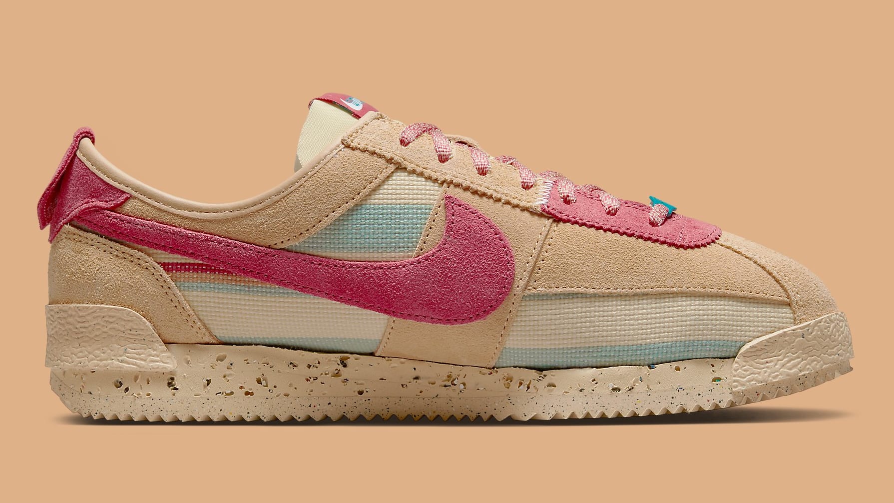 Union x Nike Cortez Tan Release Date DR1413-200 Medial