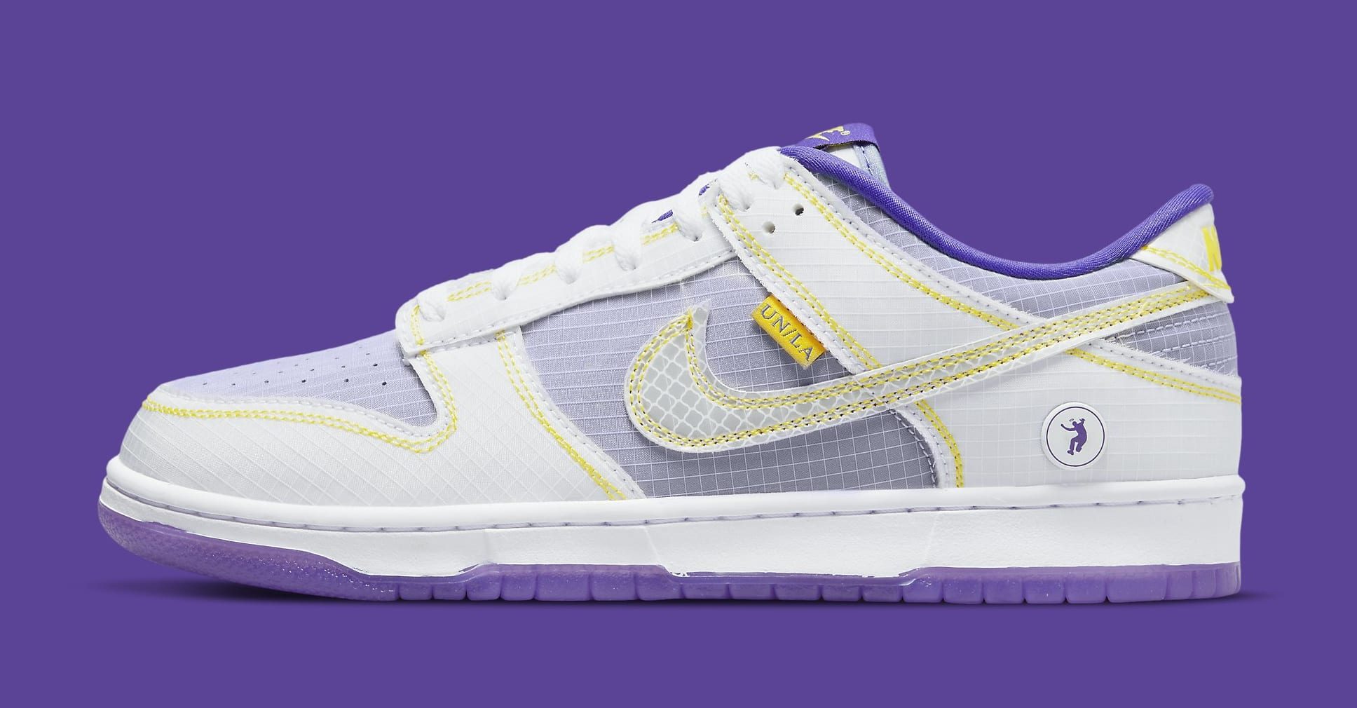 Union x Nike Dunk Low &#x27;Court Purple&#x27; DJ9649 500 Lateral