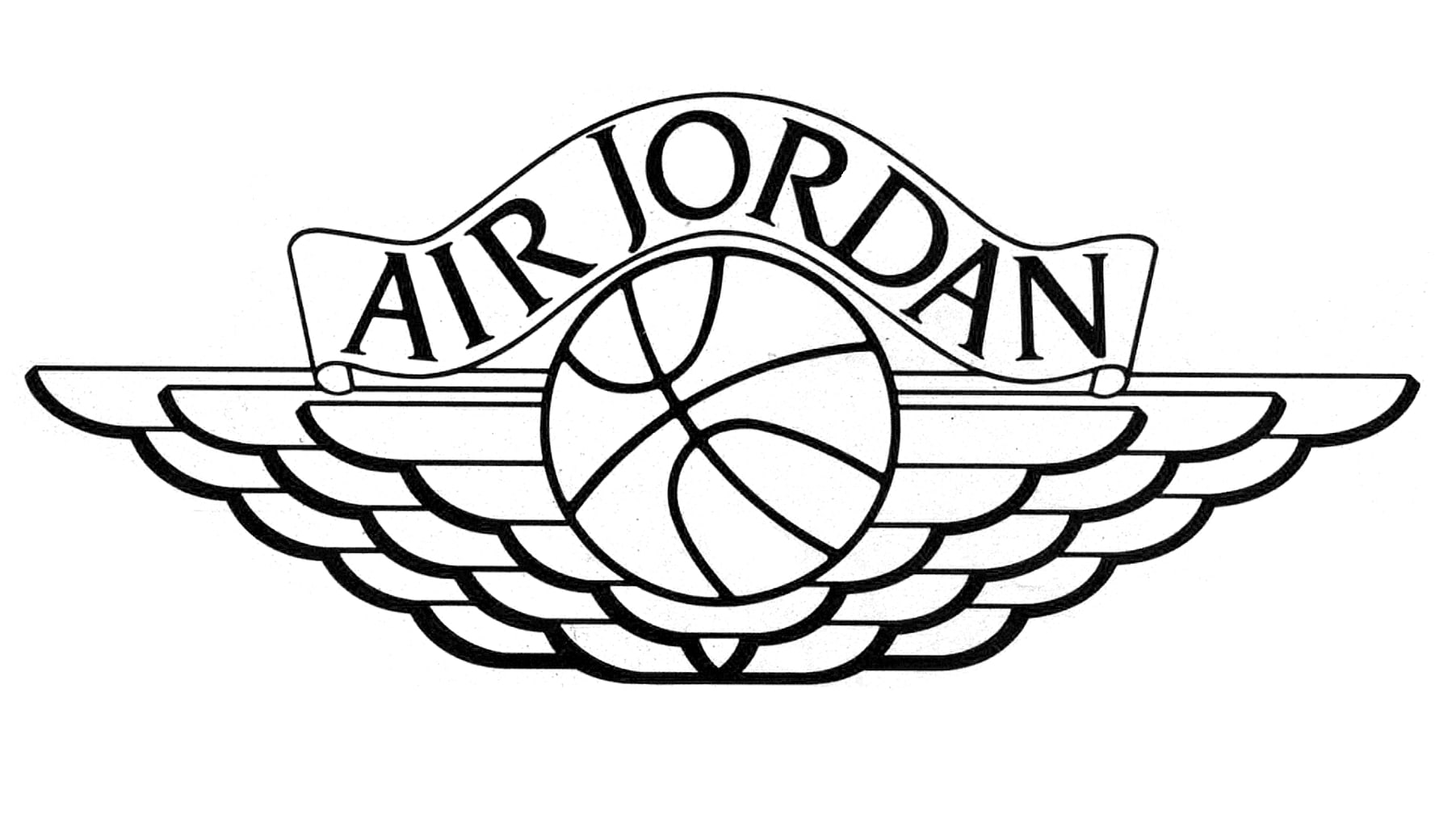 Air Jordan Wings logo designed by Peter Moore