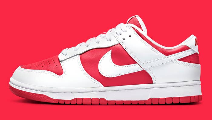 Nike Dunk Low Championship Red DD1391-600 Release Date Profile