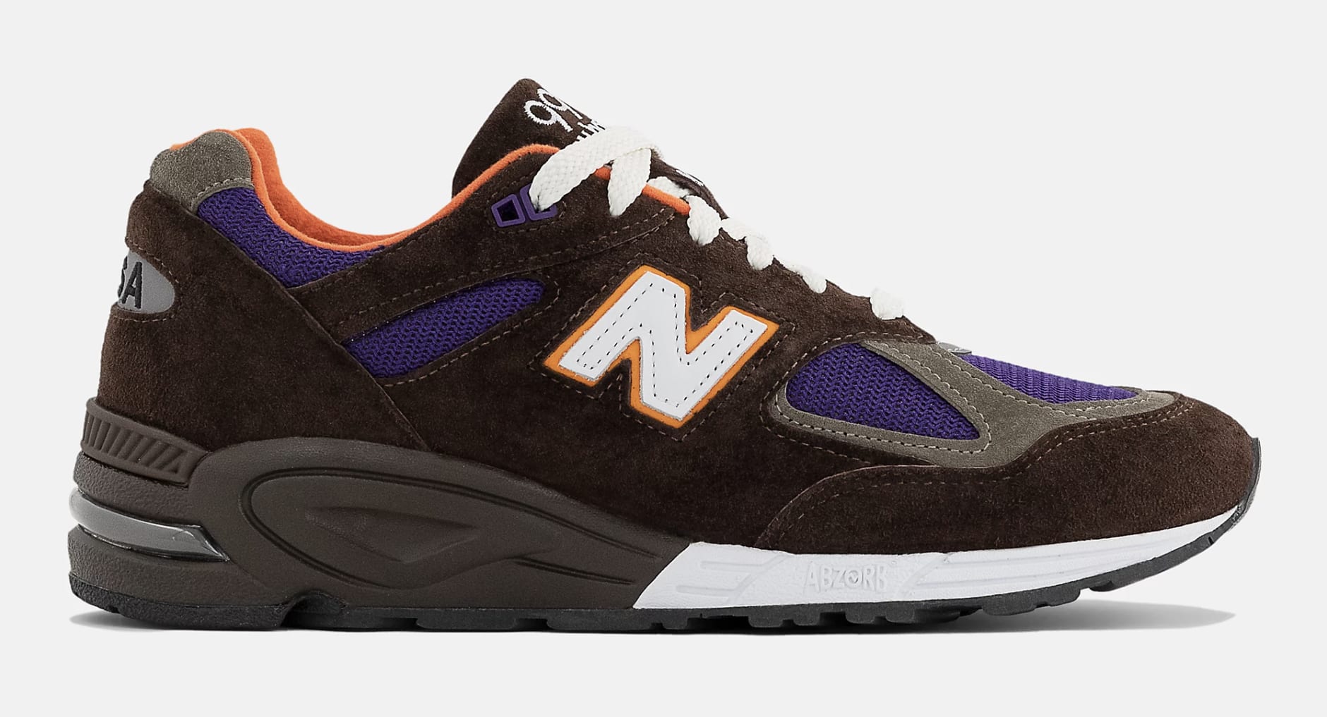 New Balance 990v2 Brown with Grey M990BR2 Lateral