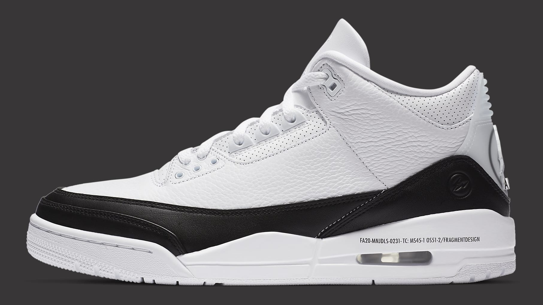 Fragment x Air Jordan 3 Release Date DA3595-100 Profile