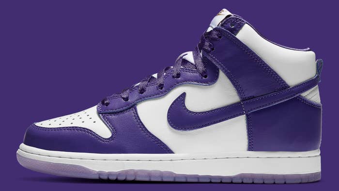 Nike Dunk High Women&#x27;s Varsity Purple Release Date DC5382-100 Profile