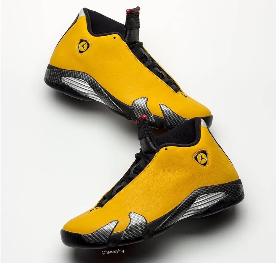 The Yellow Ferrari Air Jordan 14 Is Almost Here Complex