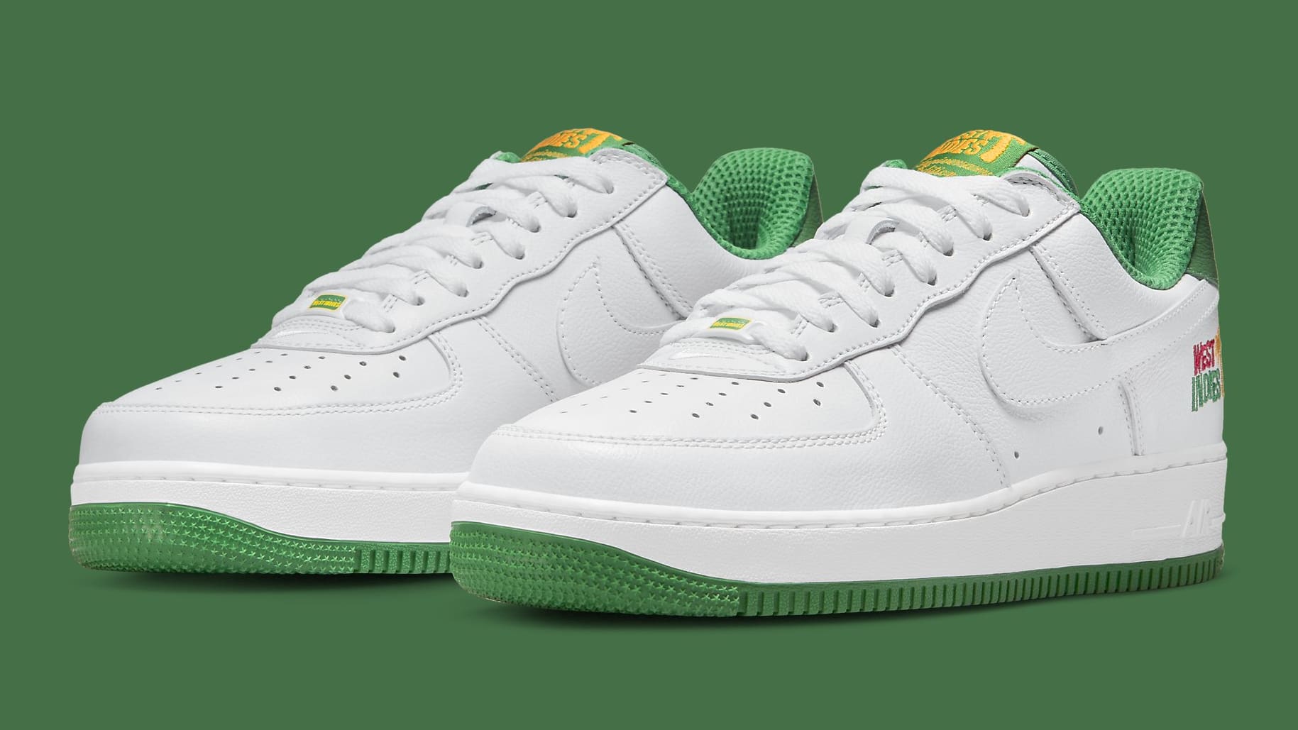 Nike Air Force 1 Low West Indies Release Date DX1156-100 Pair
