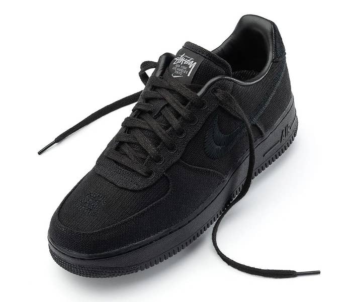 Stussy x Nike Air Force 1 Low &#x27;Black&#x27; Front