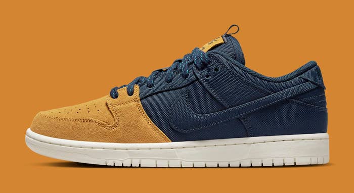 Nike SB Dunk Low &#x27;Desert Ochre and Midnight Navy&#x27; DX6775 400 Lateral