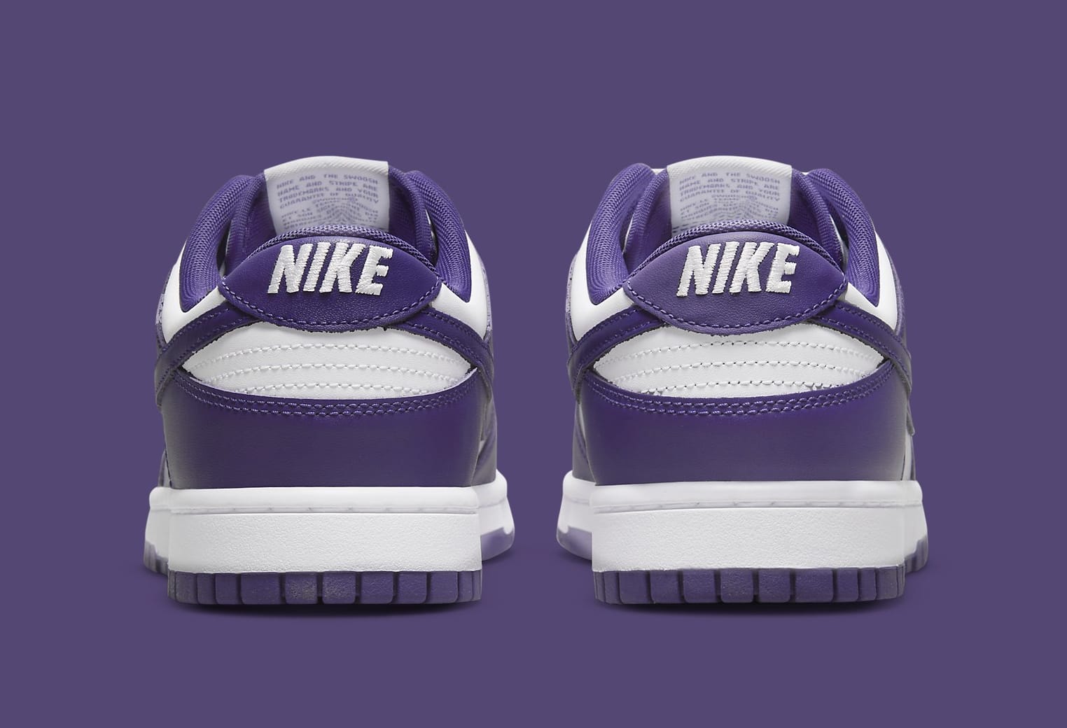 Nike Dunk Low &#x27;Court Purple&#x27; DD1391 104 Heel