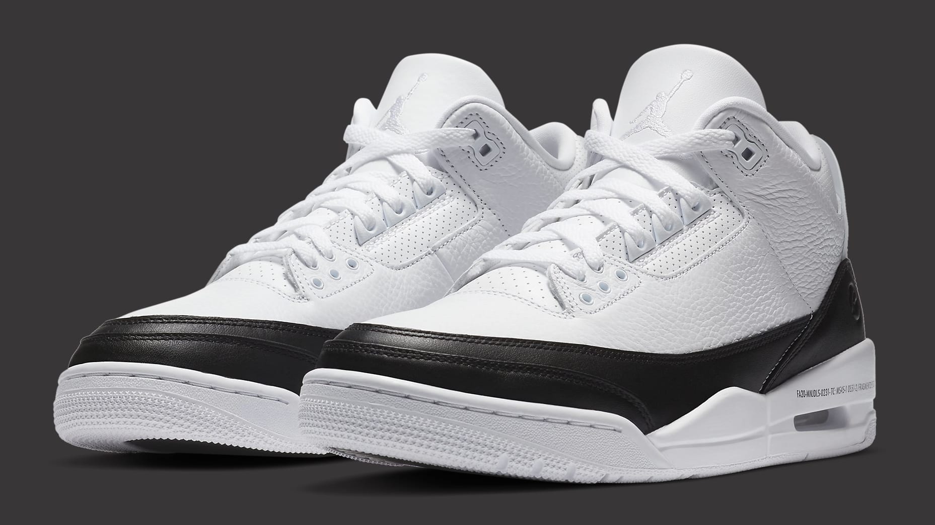 Fragment x Air Jordan 3 Release Date DA3595-100 Pair