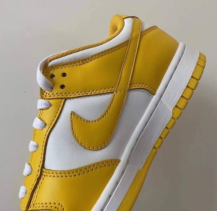 Nike Dunk Low &#x27;White/Yellow&#x27; Medial