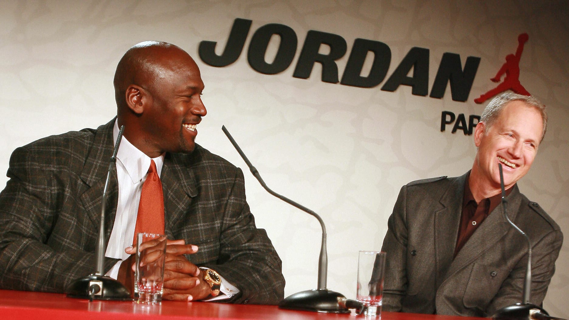 Michael Jordan with Tinker Hatfield