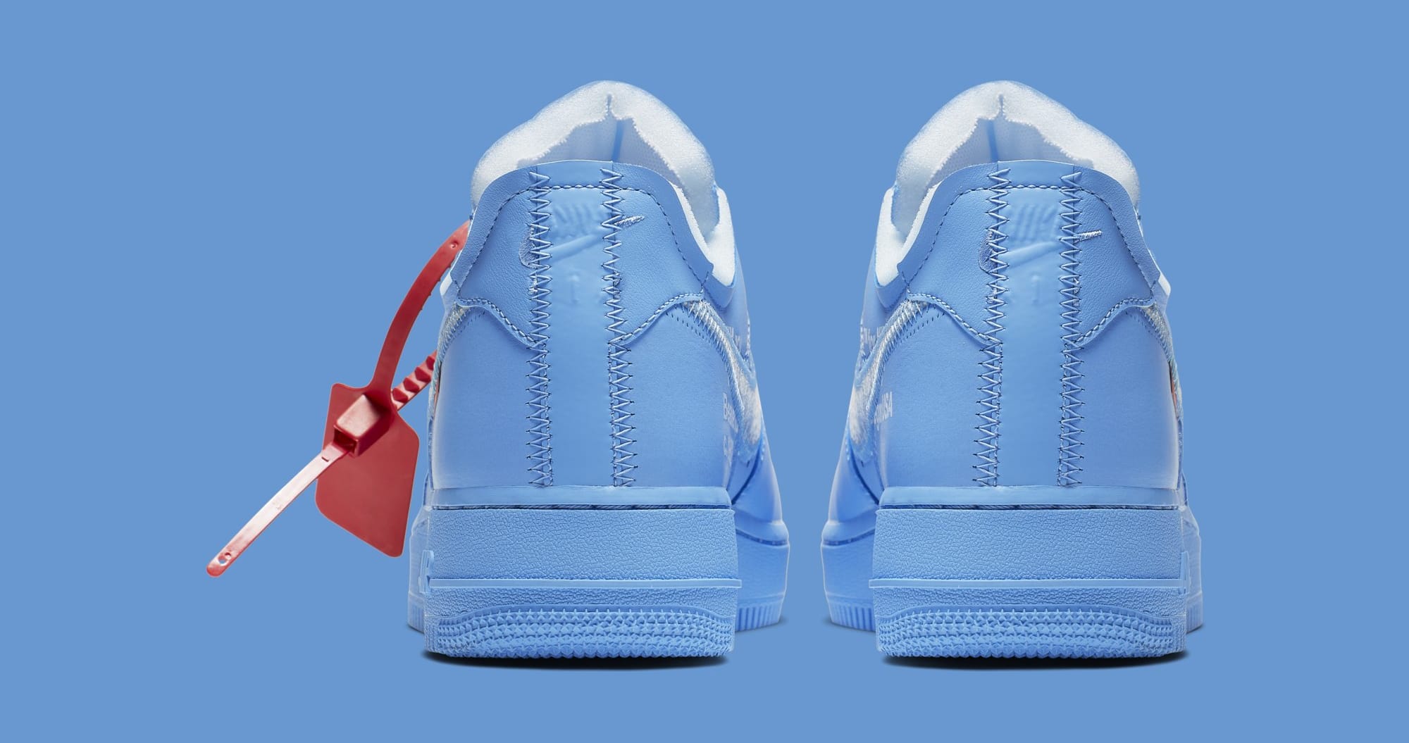 Off-White x Nike Air Force 1 Low &#x27;MCA Chicago&#x27; CI1173-400 (Heel)