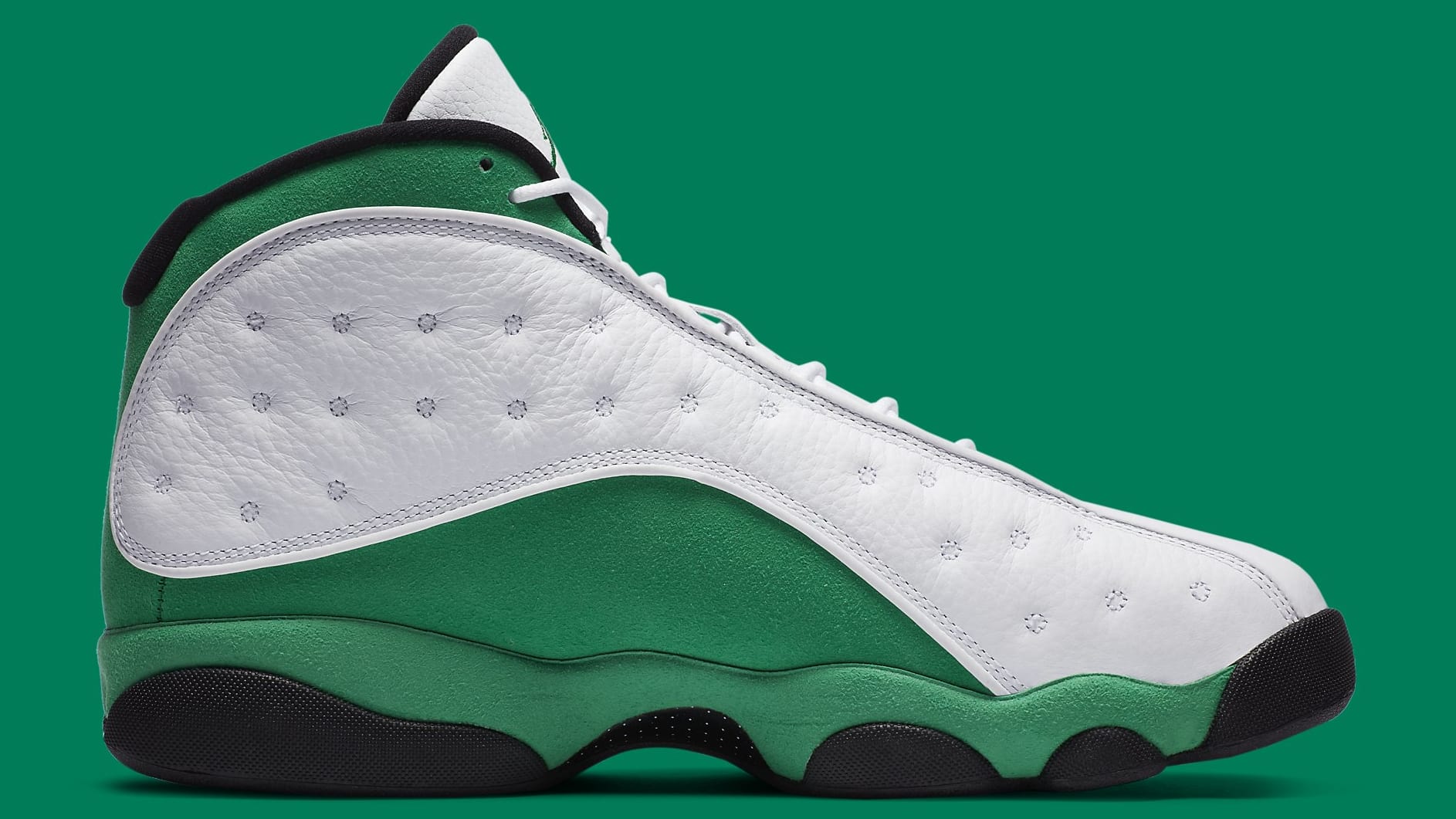 Air Jordan 13 Lucky Green Release Date DB6537-113 Medial