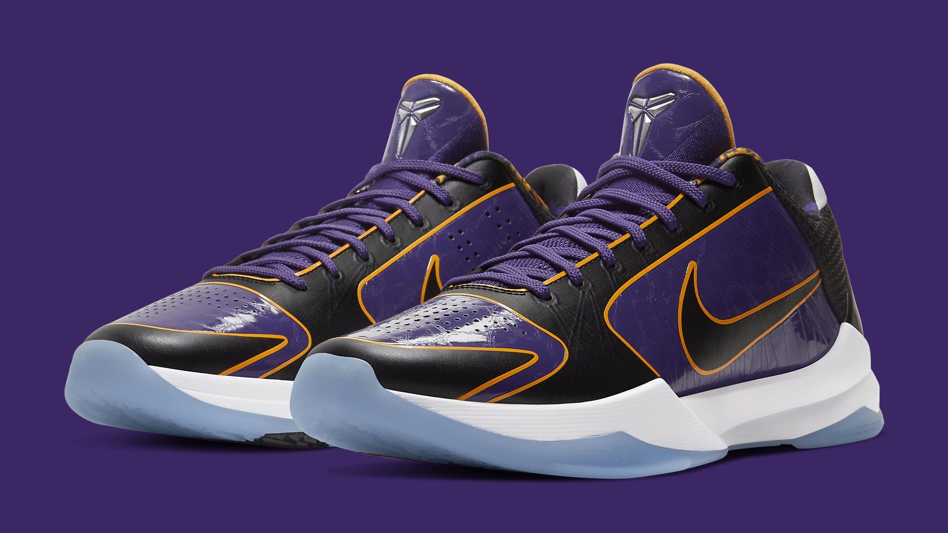 Nike Kobe 5 Protro Lakers Release Date CD4991-500 Pair