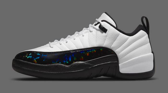 Air Jordan 12 Low &#x27;White and Black&#x27; DO8726 100 Lateral