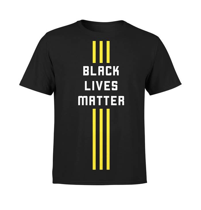 Black Lives Matter Three Stripe T-Shirt