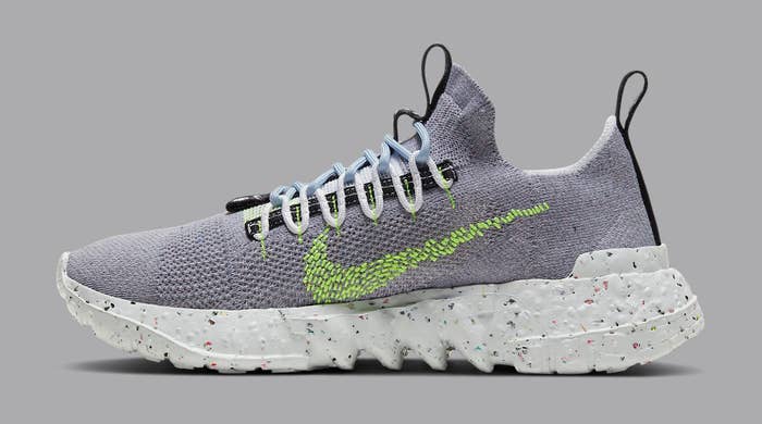 Nike Space Hippie 01 &#x27;Grey/Volt&#x27; CQ3986-002 Lateral