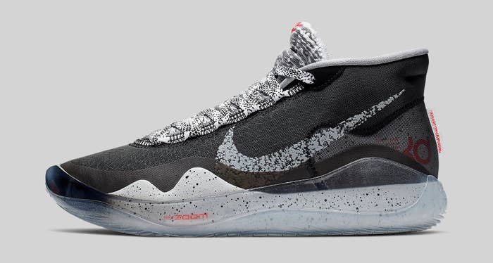 Nike KD 12 Black/Cement AR4230-002 Lateral