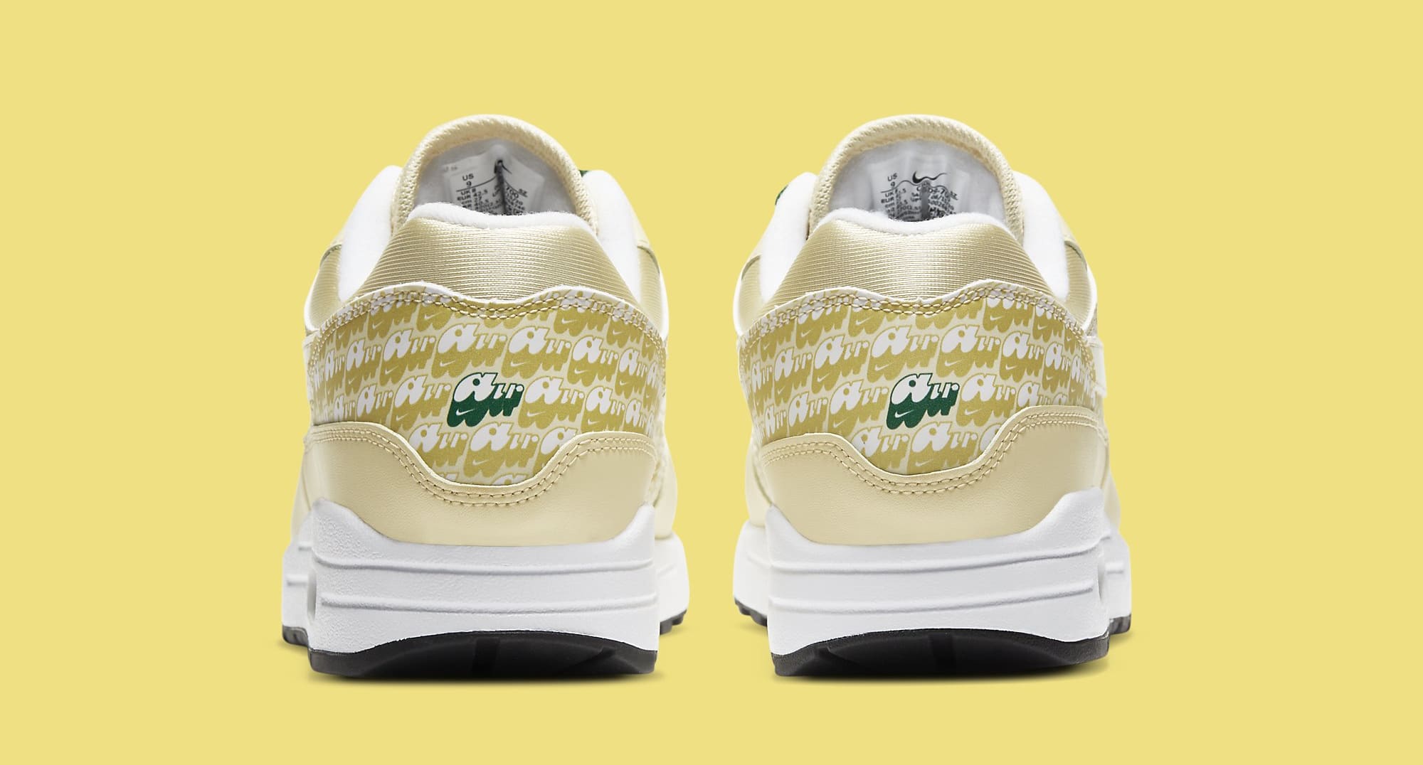 Nike Air Max 1 &#x27;Lemonade&#x27; CJ0609-700 Heel
