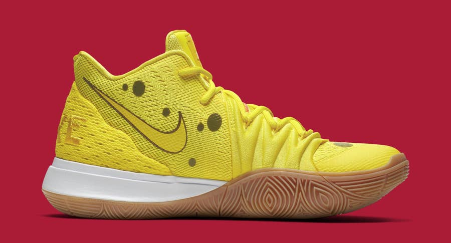 Kyrie 5 spongebob on sale yellow