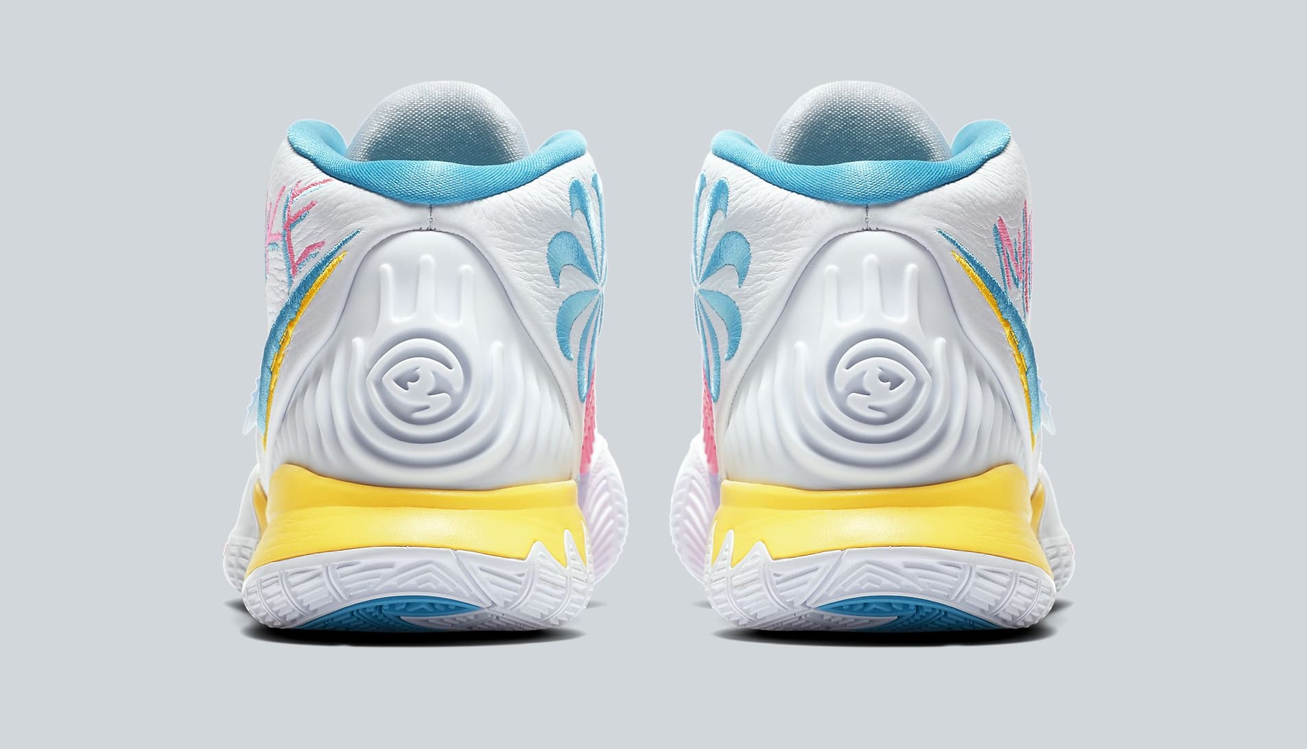Nike Kyrie 6 &#x27;Neon Graffiti&#x27; BQ4630-101 Heel