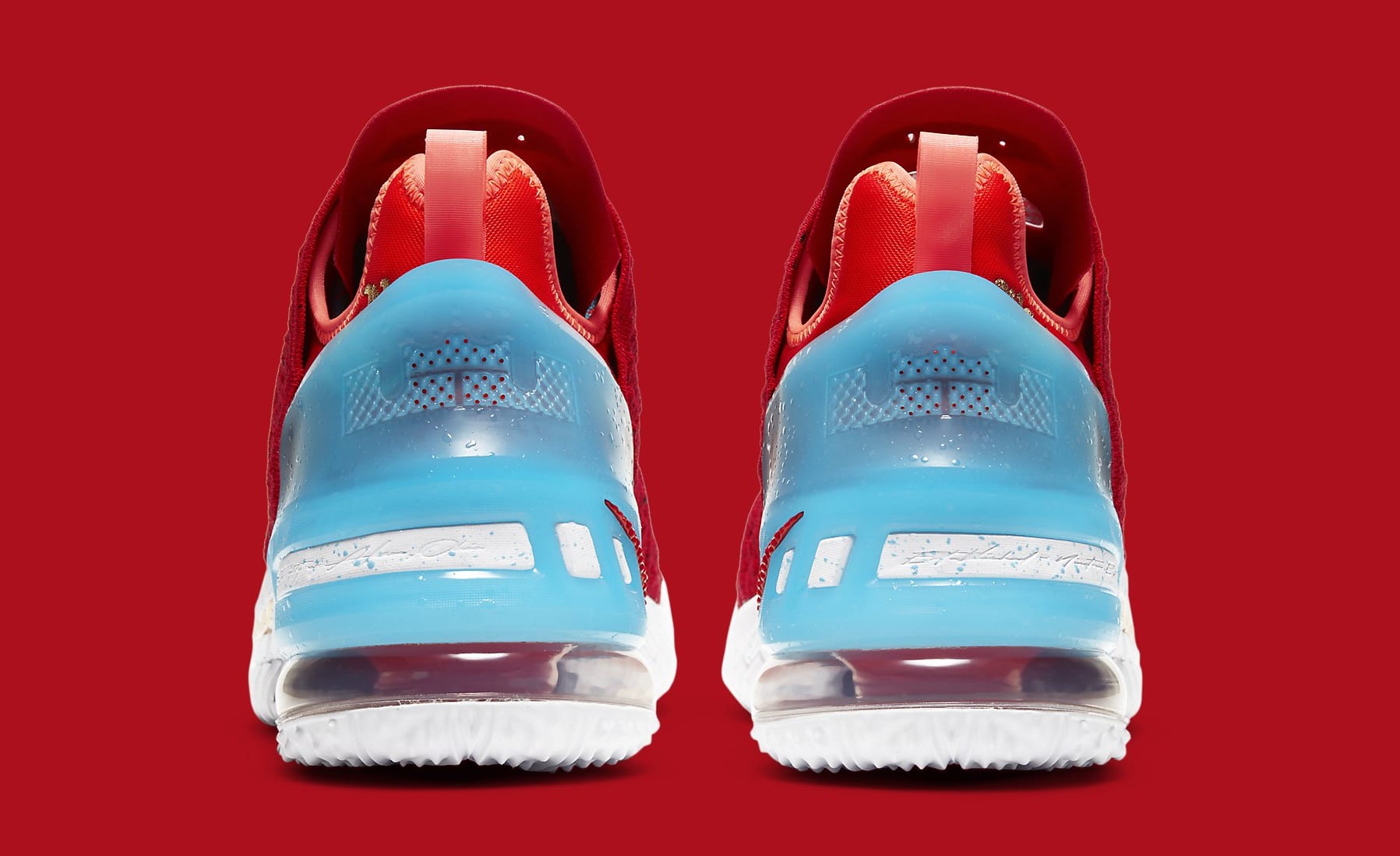 Nike LeBron 18 &#x27;Chinese New Year&#x27; CW3155-600 Heel