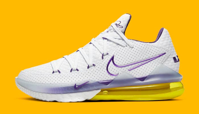 Nike LeBron 17 Low &#x27;Lakers Home&#x27; CD5007-102 Lateral
