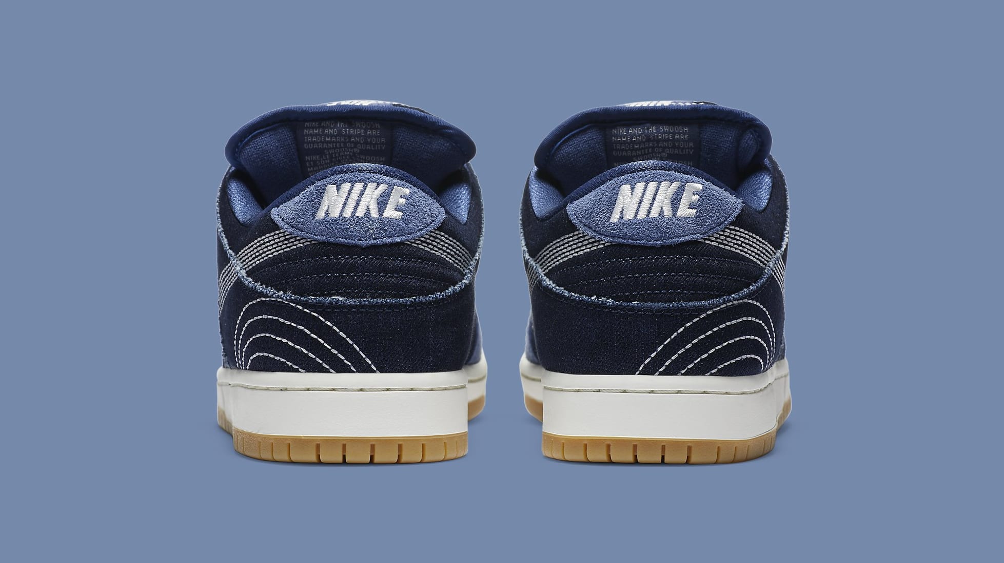 Nike SB Dunk Low &#x27;Sashiko&#x27; CV0316-400 Heel