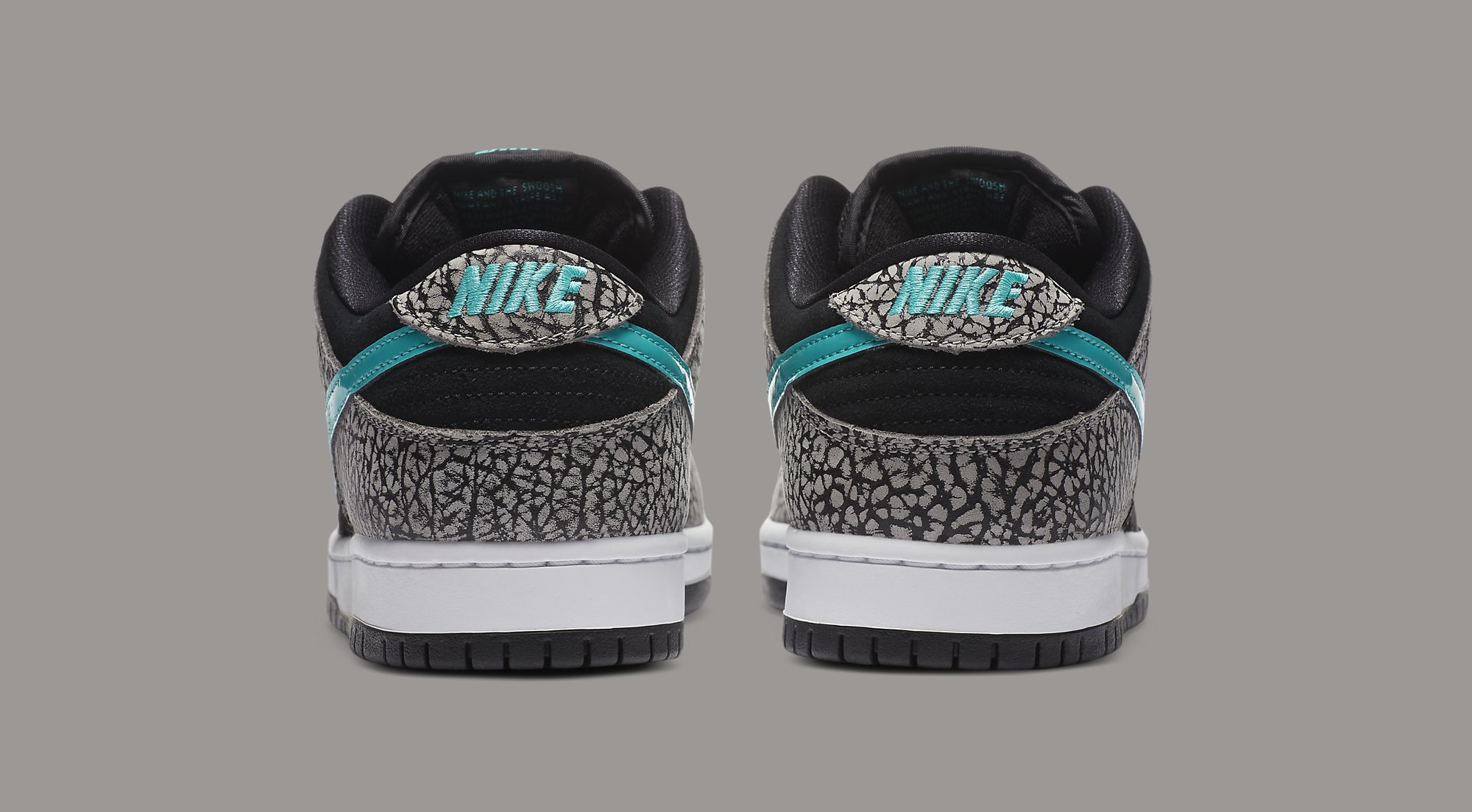 Nike SB Dunk Low &#x27;Atmos Elephant&#x27; BQ6817-009 Heel