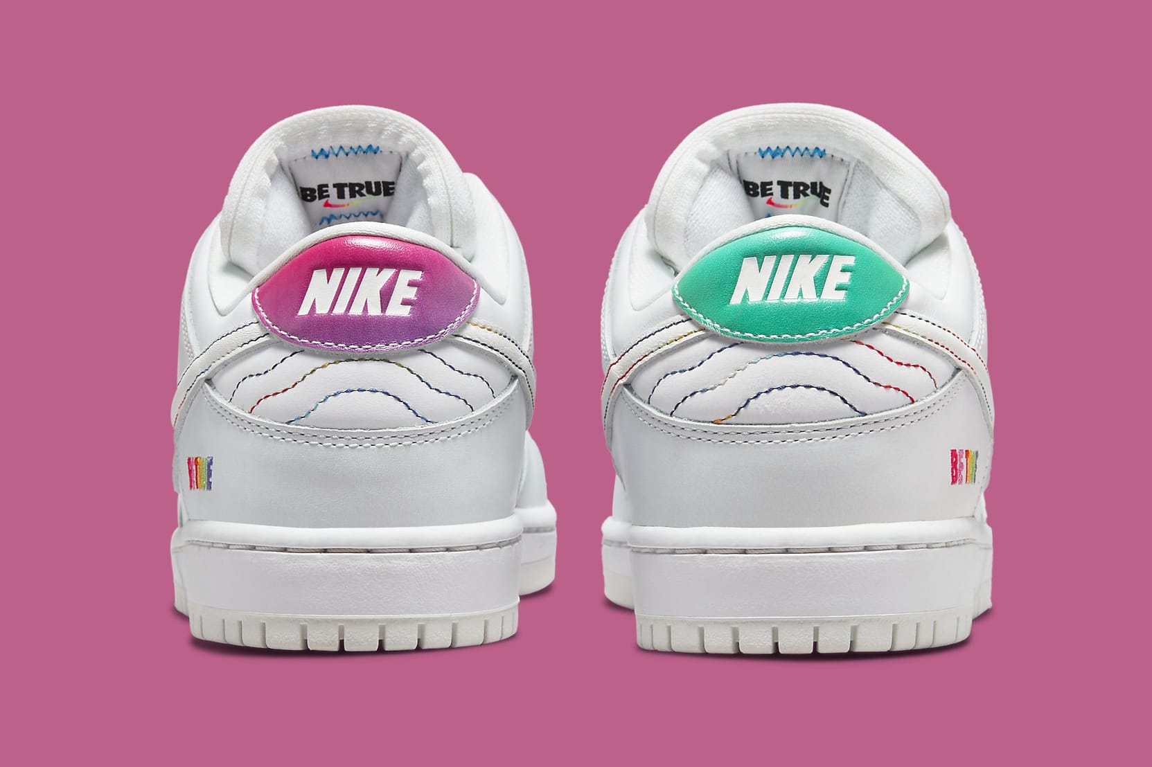 Nike Dunk Low &#x27;Be True&#x27; 2022 DR4876 100 Heel