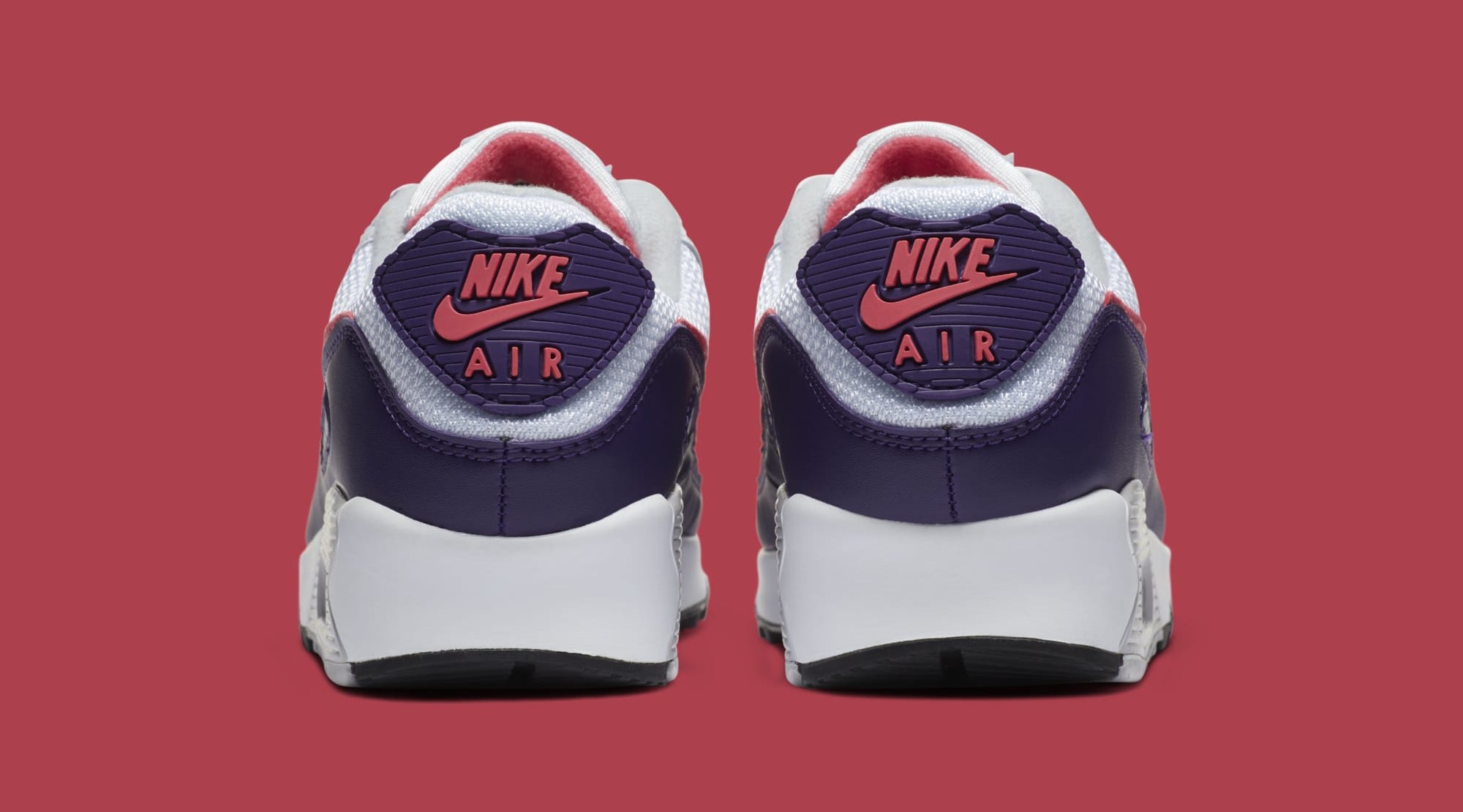 Nike Air Max 90 Women&#x27;s &#x27;Eggplant&#x27; CW1360-100 Heel