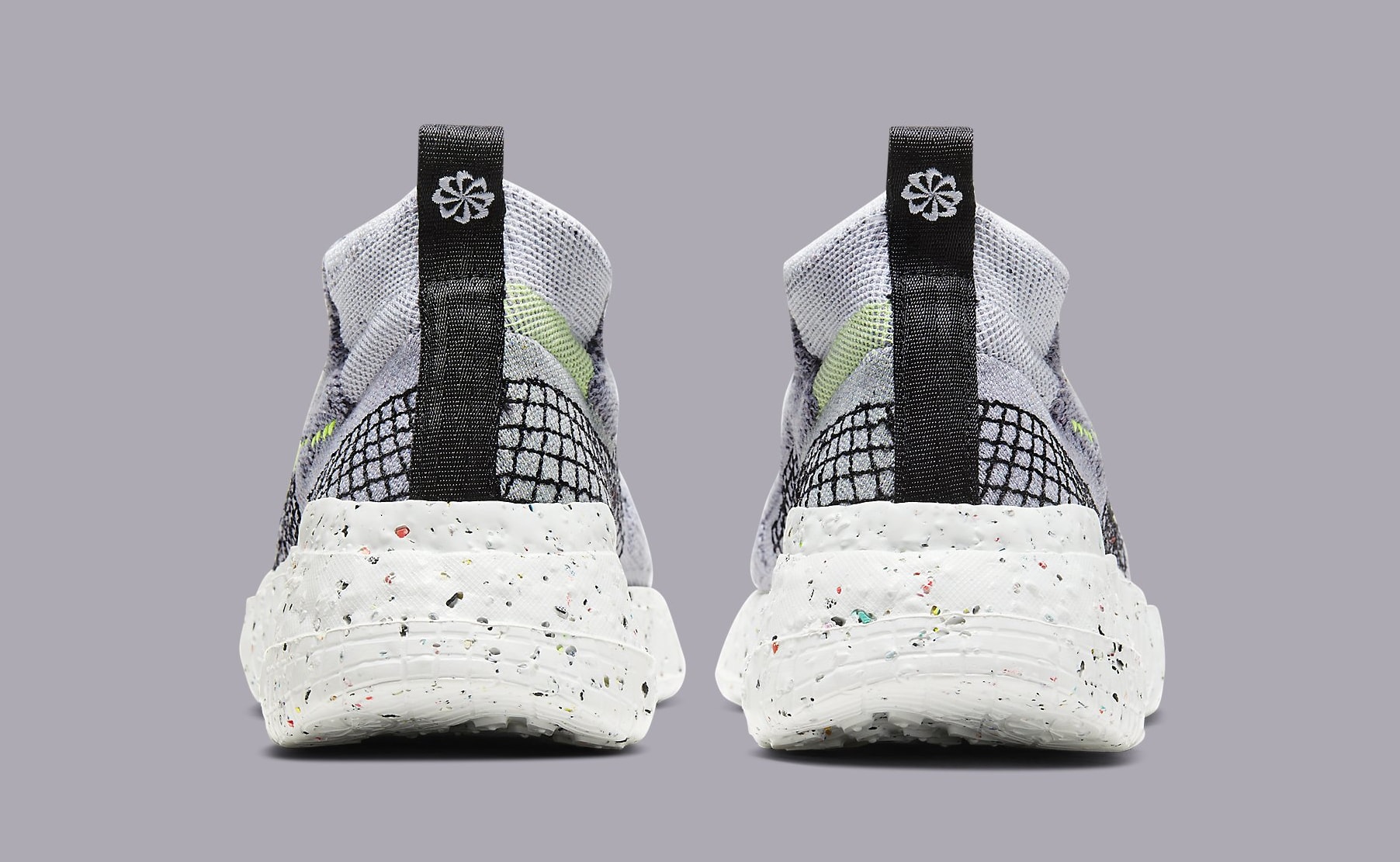 Nike Space Hippie 02 &#x27;Grey/Volt&#x27; CQ3988-002 Heel