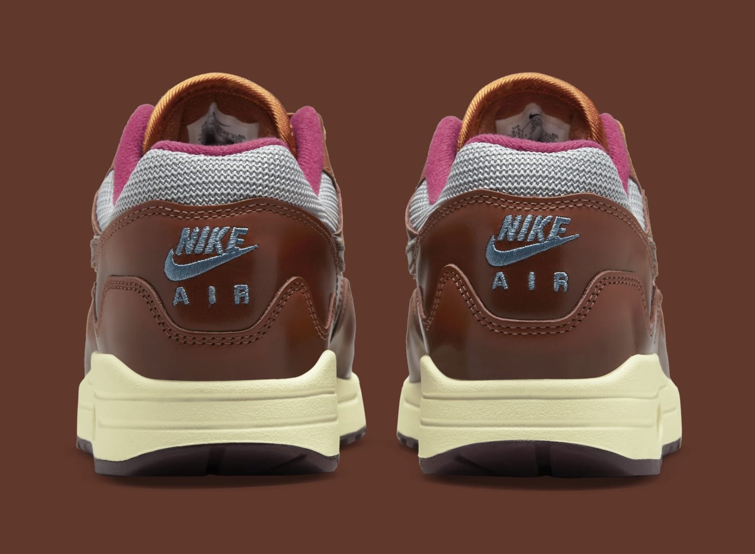 Patta x Nike Air Max 1 &#x27;Brown&#x27; DO9549 200 Heel